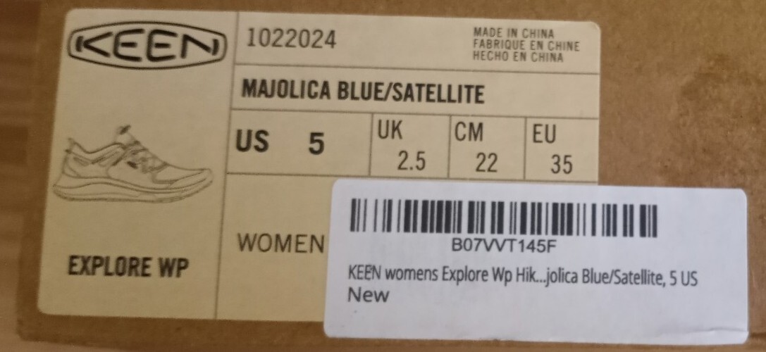 Scarpa da trekking KEEN Explore WP donna taglia 5 outdoor trail nuova