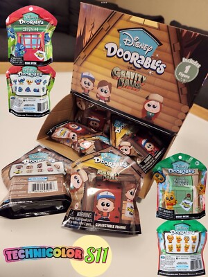  Doorables EXCLUSIVE Gravity Falls  FLOCKED Winnie & Stitch  s11 TECHNICOLOR