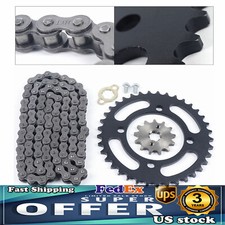 420 Chain + Front Rear Sprocket Fit 110cc 125cc Dirt Pit Bike Chinese ATV Taotao