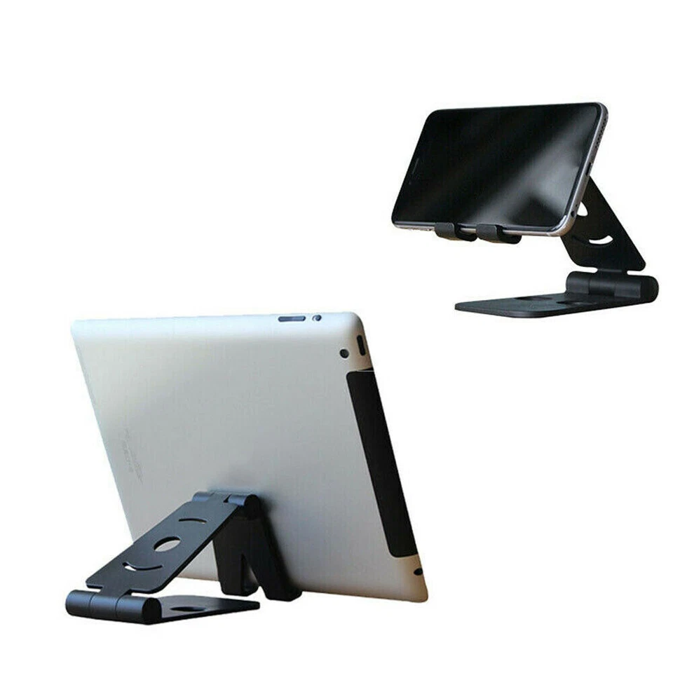 Universal Cell Phone Tablet Desk Stand Holder Mount Cradle Adjustable Foldable - Image 3 of 4