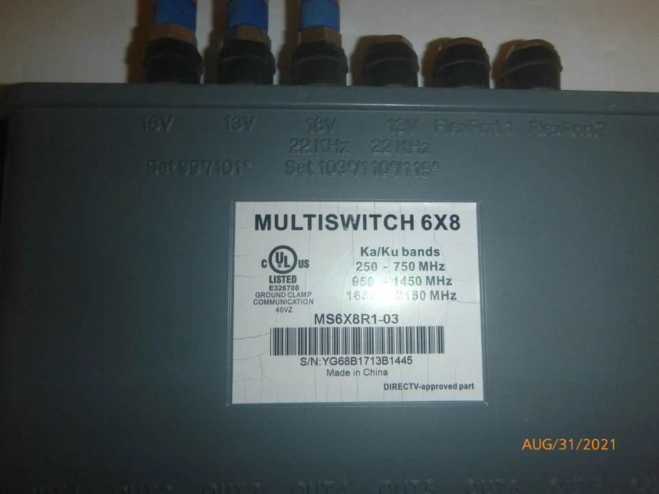 DirecTV Wideband 6X8 Multiswitch KA/KU MS6X8R1-03-Z DTV Satellite Antenna - Image 3 of 4