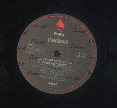 POISON ~ Unskinny Bop ~ 1990 UK limited edition PROMO 4-track 12" vinyl single - Bild 3 von 4