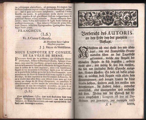1753 Nouvelle et Parfaite Grammaire Francoise Allemande Grammar French German - Picture 4 of 5
