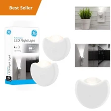 2 Pack LED Night Lights, Directional Plug in Nightlight, Auto On/Off, Energy Eff