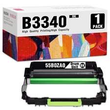Compatible 55B0ZA0 Black Drum Unit (1-Pack) for Lexmark Printers MS331/431