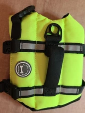 Vivaglory Extra Small Dog Life Vest Neon Green Reflective Safety Strips