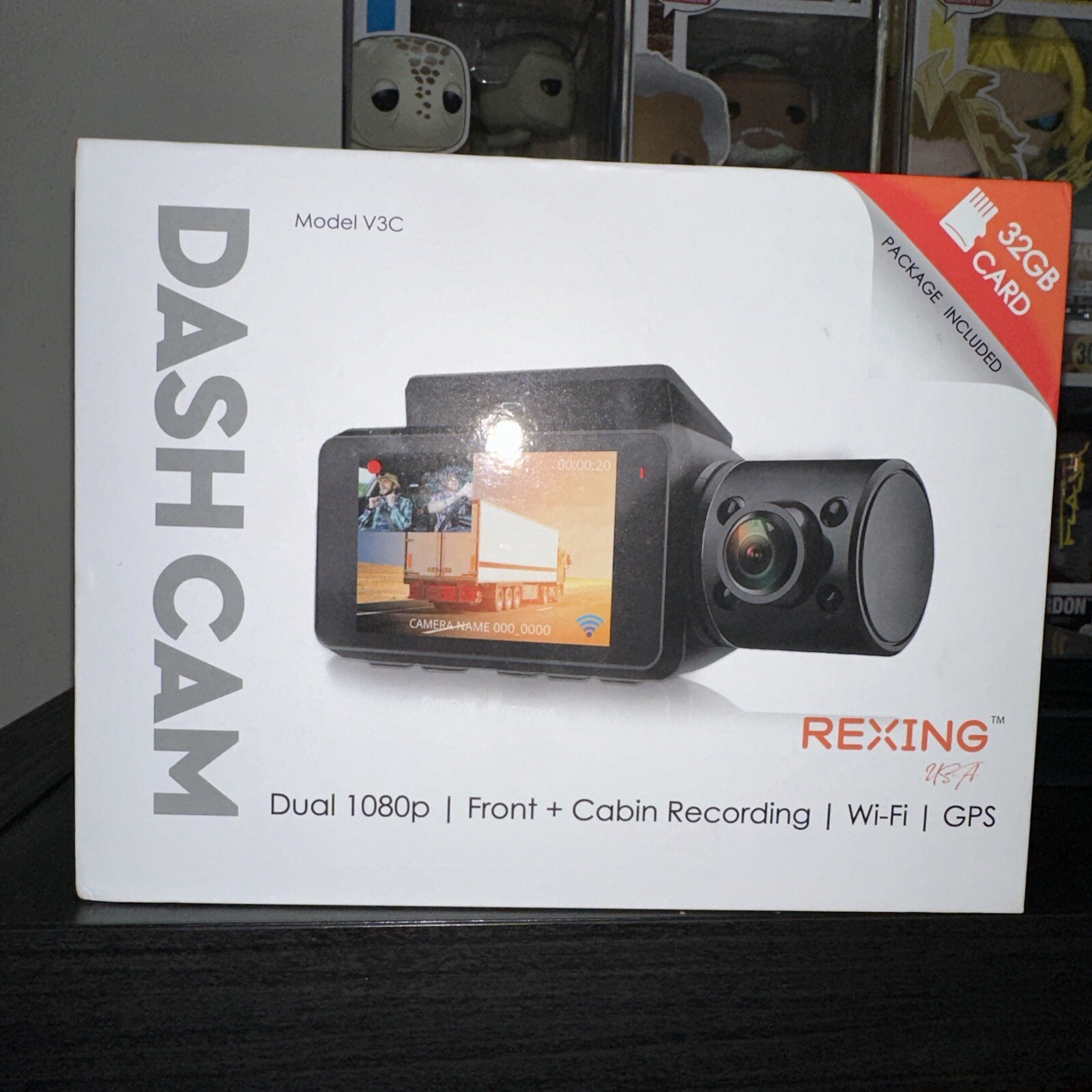 Rexing V3C Dual 1080p Camera Infrared Night Vision HD Dash