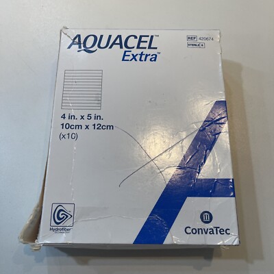 hydrofiber dressing (Aquacel Ag (ConvaTec, Greensboro, NC)) and full New and Improved AQUACEL EXTRA