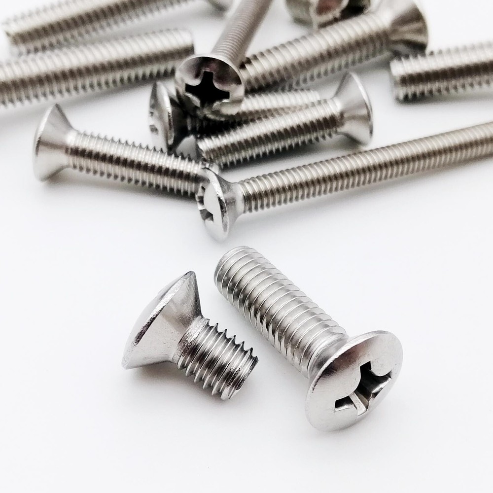 M2-M6 304 Stainless Steel Cross Phillips Half Raised Countersunk Head Screw Bolt