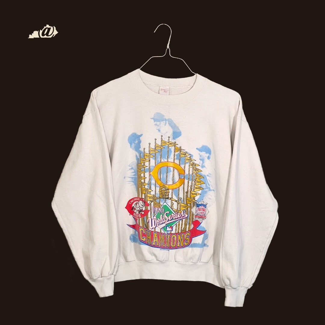 Cincinnati Reds 1990ワールドシリーズチャンピオン スウェット 1990 World Series Champion Cincinnati Reds MLB Baseball Sweatshirt