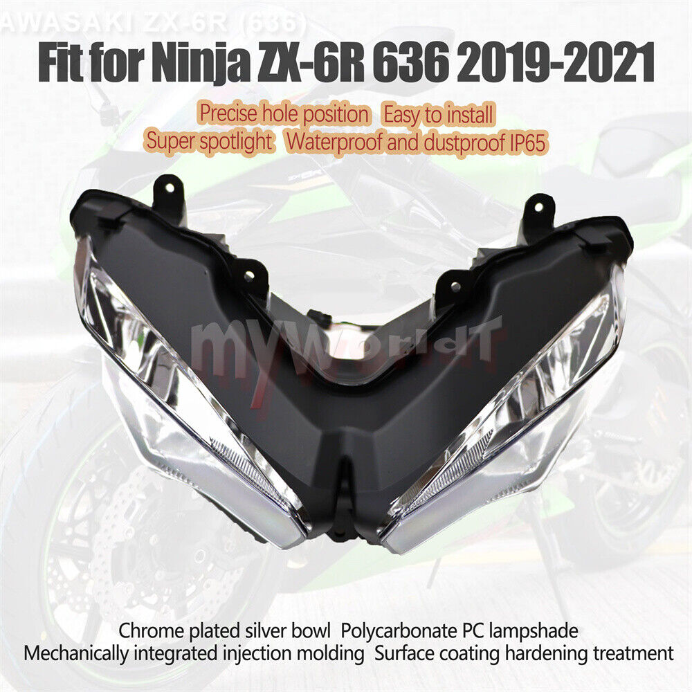 Fit For 2019-2023 Kawasaki Ninja ZX6R Headlight Assembly Fit For 2019-2023 Kawasaki Ninja ZX6R Headlight Assembly
