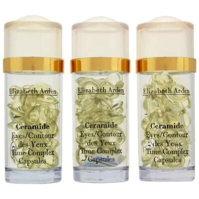 3 x Elizabeth Arden Ceramide Eye Time Complex 30 Capsules unboxed