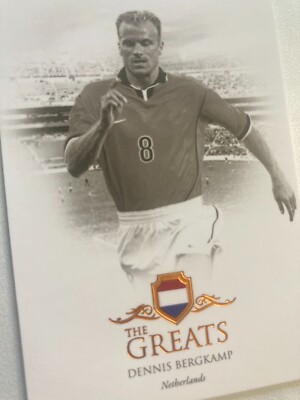 Carte à Collectionner Dennis Bergkamp 2023 Futera Unique - Édition Or 9/9, Pays-Bas, état Near Mint