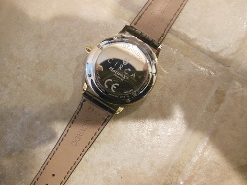 MOVADO Circa Motion X Men's Watch Gold-Tone and Leather 0660008 - Picture 10 of 15