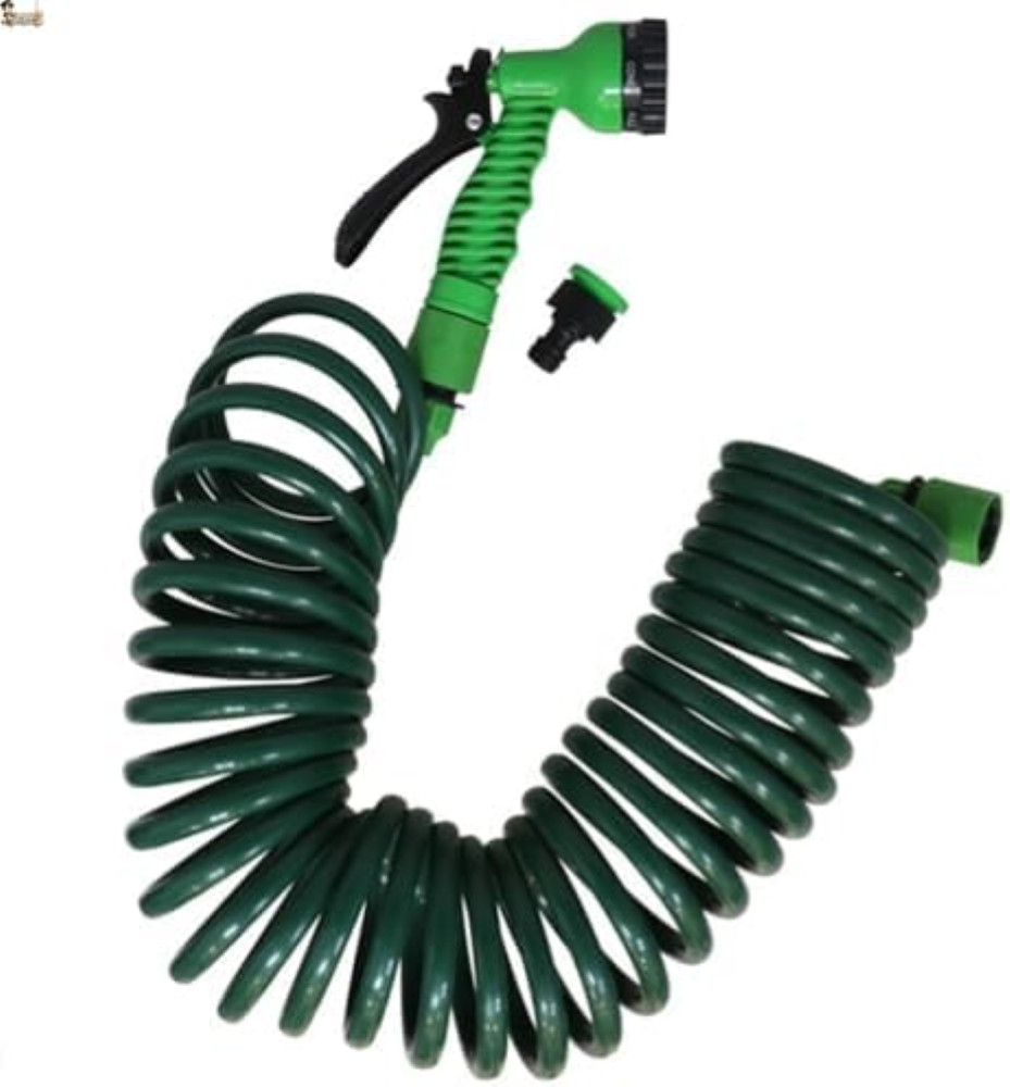Tubo Acqua Giardino Allungabile con Kit Pistola 7 Funzioni Spruzzo