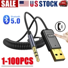 Wireless USB Bluetooth 5.0 Audio Transmitter Receiver Adapter For PC TV Car LOT