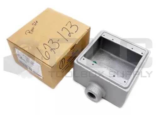 NEW APPLETON FD-2-50 CAST DEVICE BOX 1/2" TYPE FD TWO GANG FD250