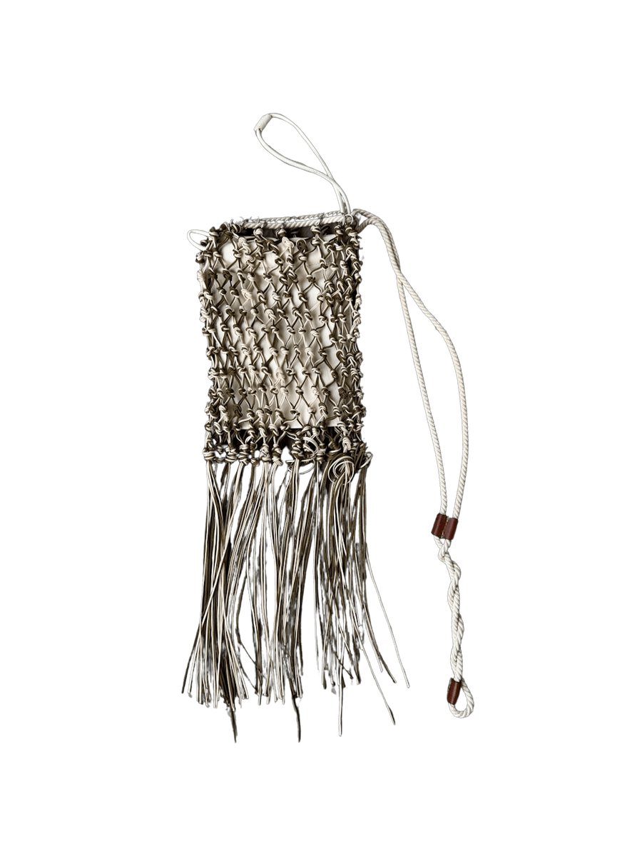JIL SANDER ハントハック Jil Sander SS21 Fringe Net Bag w/ Removable Leather Pouch | eBay