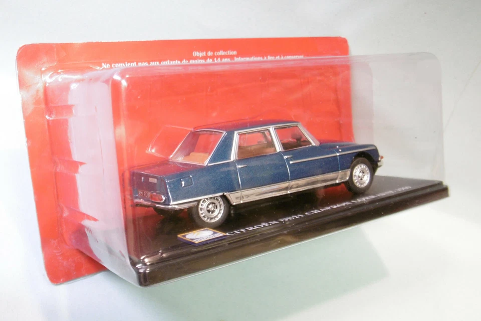 UH / Hachette - CITROEN DS21 Chapron Lorraine 1969 bleu métallisé NBO Neuf 1/43 - Photo 3/3