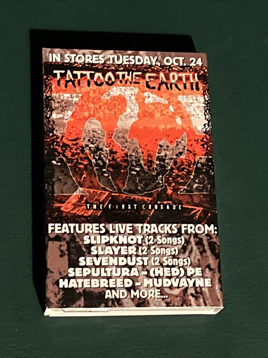 Slipknot Liberate Tattoo Earth Cassette Promotion Tested Working