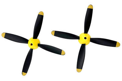Rage RC A1364 4-Blade Prop with Spinner for P-51 Obsession (2 Pack)