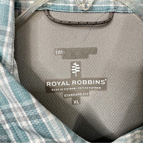 Royal Robbins Mens Outdoors Hiking Shirt Green Size: XL Sportsman Plaid Vented - 第 5/10 張圖片