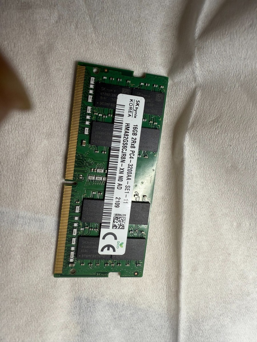 SK Hynix 16GB 2Rx8 PC4-3200AA-SE1-11 SO-DIMM Memory | eBay