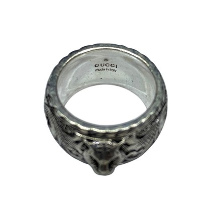 New GUCCI Cat Head Ring Animal SV925 Silver US size 4.5-5 | eBay