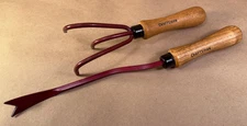 Vintage Craftsman’s Garden Tool 8505 & 8508 Claw & Weed Puller - Wood Handles