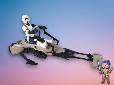  Speeder Bike & Biker Scout STAR WARS Kenner aus den 80er Jahren 