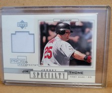 2001 JIM THOME Upper Deck Pros Prospects Specialty Game Jersey #SJT Indians
