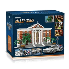 MOC Back To The Future Courthouse & Delorean Time Machine Building Set 4269 pcs