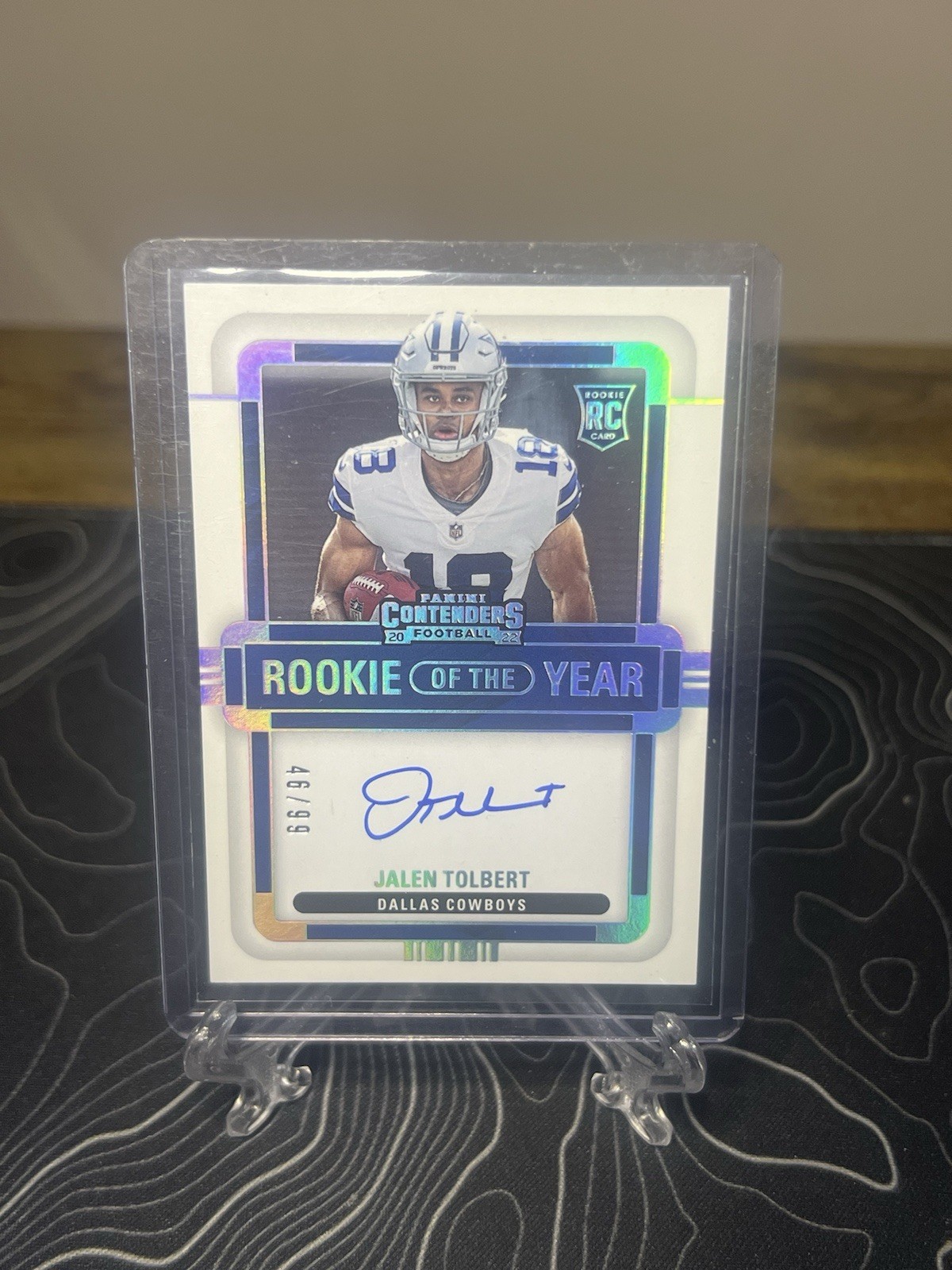 2022 Panini Contenders Rookie Of The Year Auto Jalen Tolbert /99