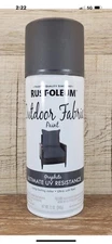 NEW Rust-Oleum Fabric Spray Paint GRAPHITE 12oz UV Resistance