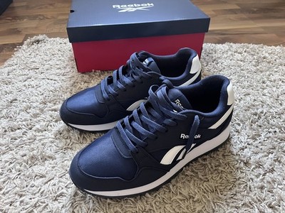 Reebok Herren Sportschuhe Turnschuhe Sneaker Navy blau / Weiß Größe 43
