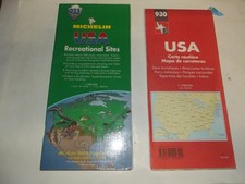 2 TRES RARE CARTE MICHELIN NEUVE    USA  1996