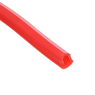 Aluminum Profile Slot Cover Flat Seal Red 5M 6mm 2020 Series
