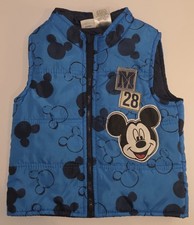 Disney Mickey Mouse Puffer Zip Up Vest Size 3T