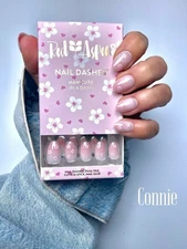 Red Aspen Press On Nails- Cherry Blossom, Connie-Short | Almond | Shiny