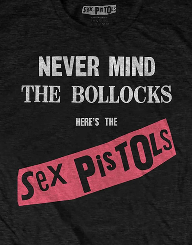 The Sex Pistols T Shirt Never Mind The Band Logo new Official Mens Black - Image 3 of 4