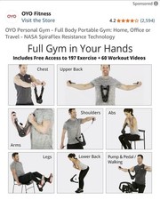 Oyo Personal Gym Total Body Package with NASA Spiraflex Resistance Technology