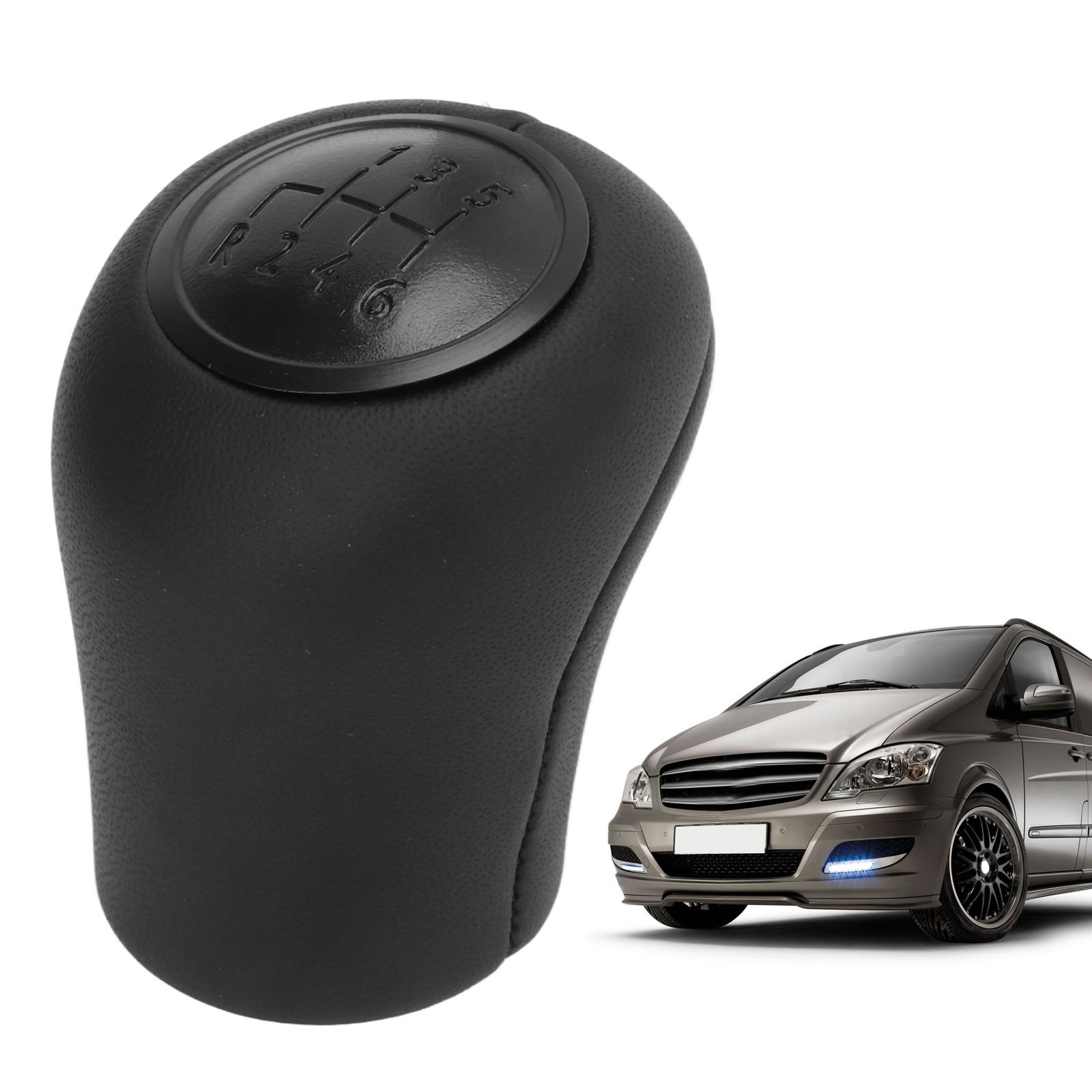 6-Speed Gear Shift Knob Stylish Wear-Resistant Gear Knob With High Texture