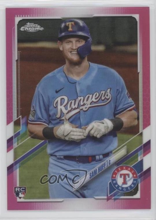 2021 Topps Chrome Magenta Refractor 104/399 Sam Huff #81 3v0