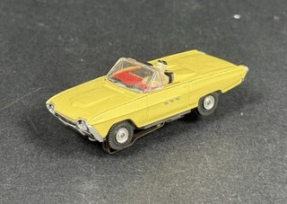 Vintage Aurora AFX Modeling Co. HO Scale T Jet Ford Thunderbird Yellow Slot Car