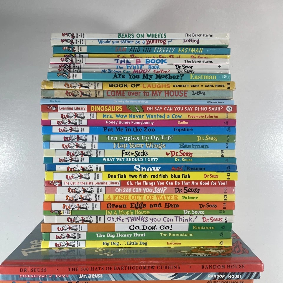 Lot of 50 Dr. Seuss Beginner Books / Bright & Early Children’s Hardcover Books Foto 3 de 4