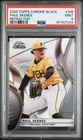 157307234 Paul Skenes 2025 Topps Chrome Black #109 Refractor /199 PSA 9