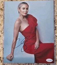 Actress Emily Blunt Signed Autograph Photo 8 x 10 ACOA COA 
