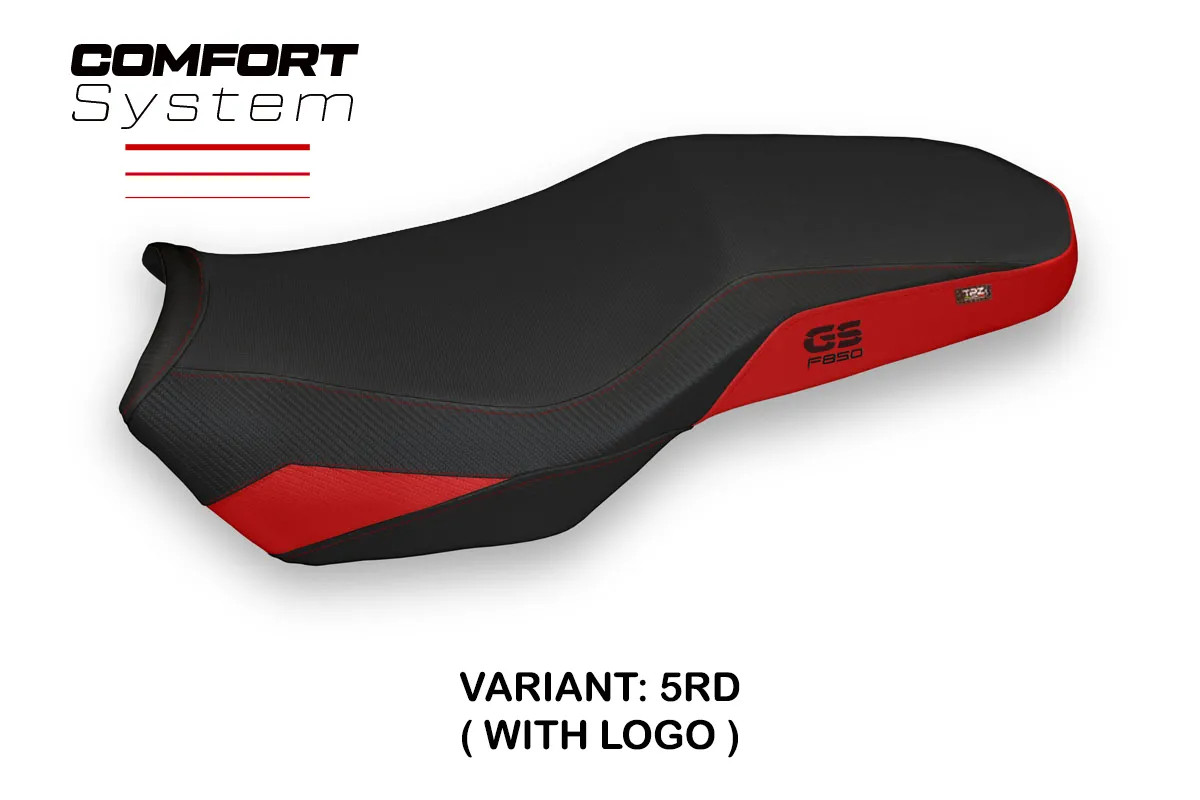 Seat cover Tata Comfort S Red + logo Tpz compatible BMW F 850 GS ADV 2019 2026