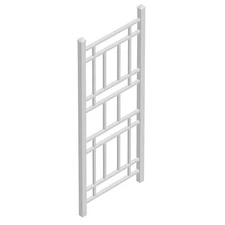 Dura-Trel Wellington 28 x 75 Inch PVC Vinyl Outdoor Garden Patio Trellis, White