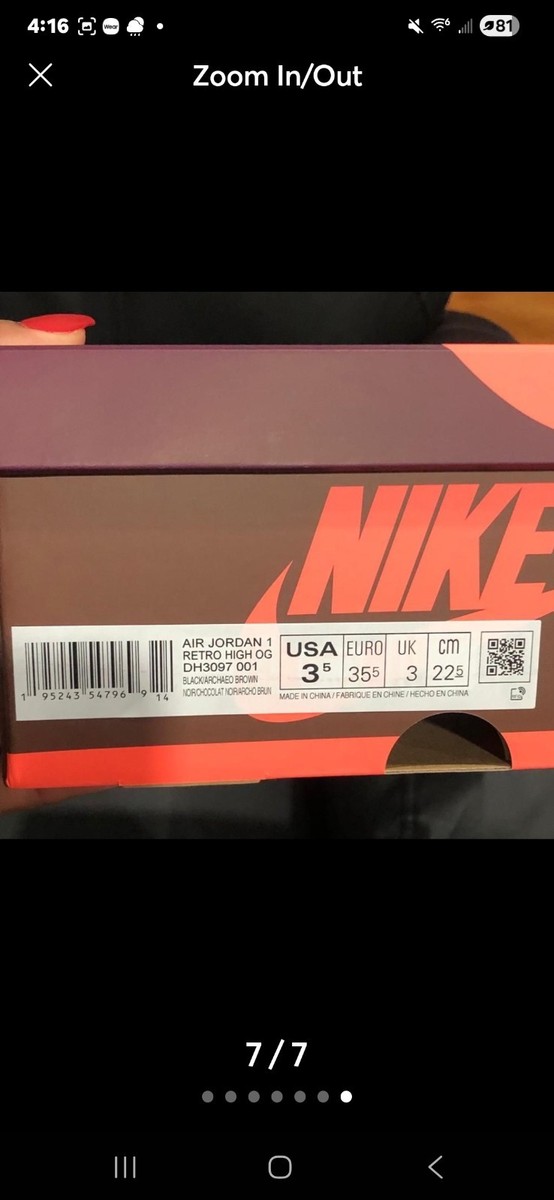 Nike Air Jordan 1 Retro High OG GS High Top Leather Colorblock US